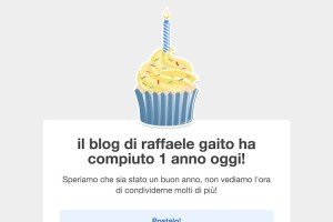 un anno di blog