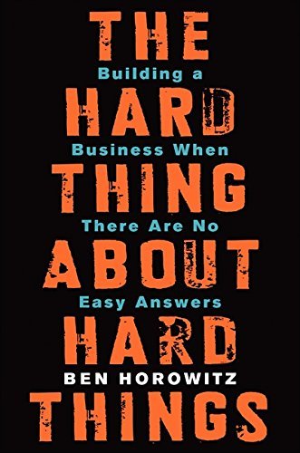 copertina del libro the hard thing about hard things