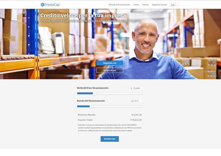 prestacap homepage