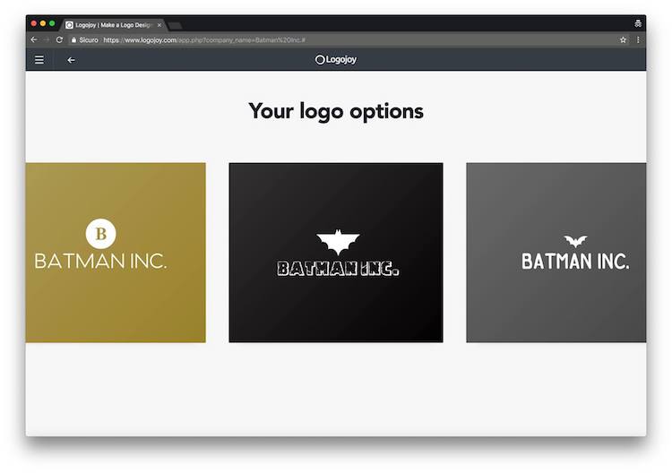 crea un logo con logojoy