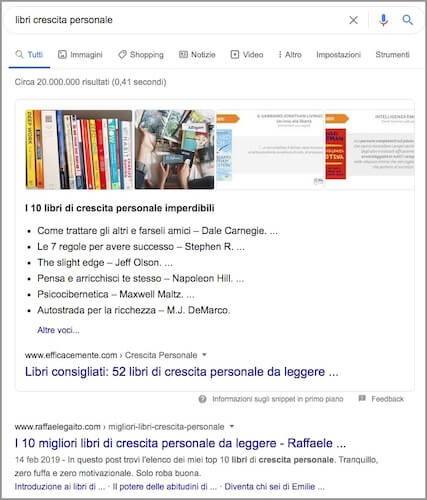 libri crescita personale snippet