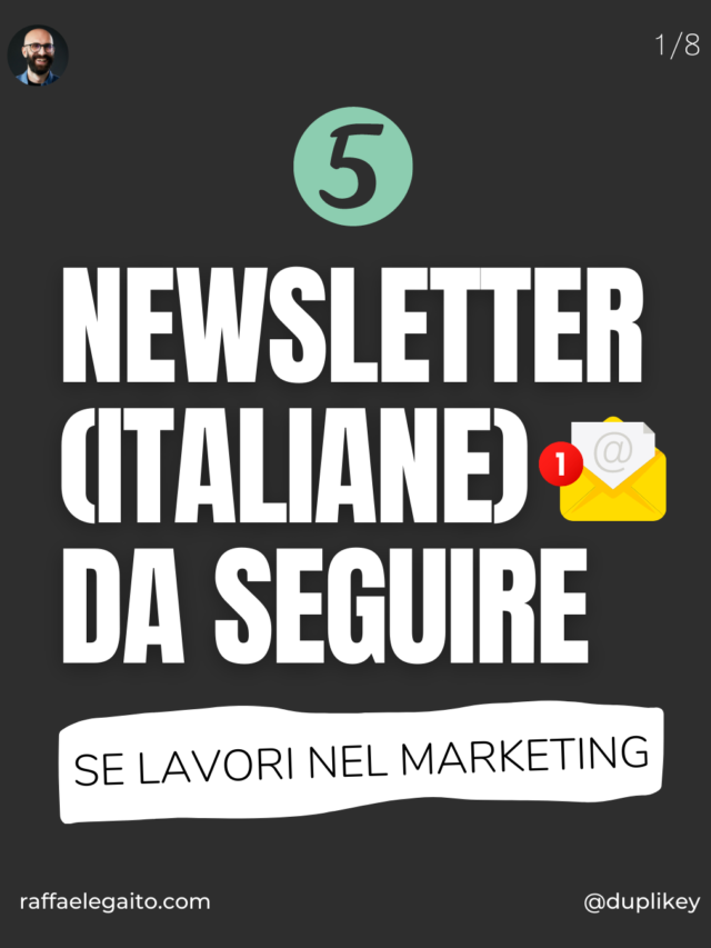 Migliori newsletter italiane da seguire | Raffaele Gaito